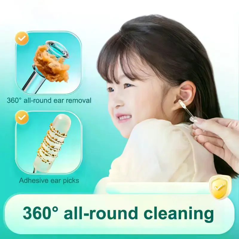 Double-headed Sticky Ear Digger Ear Digging Tool Ear Wax Cleaning Special Not Hurt Ear Digging Spoon Ear Digging Cotton Swabs