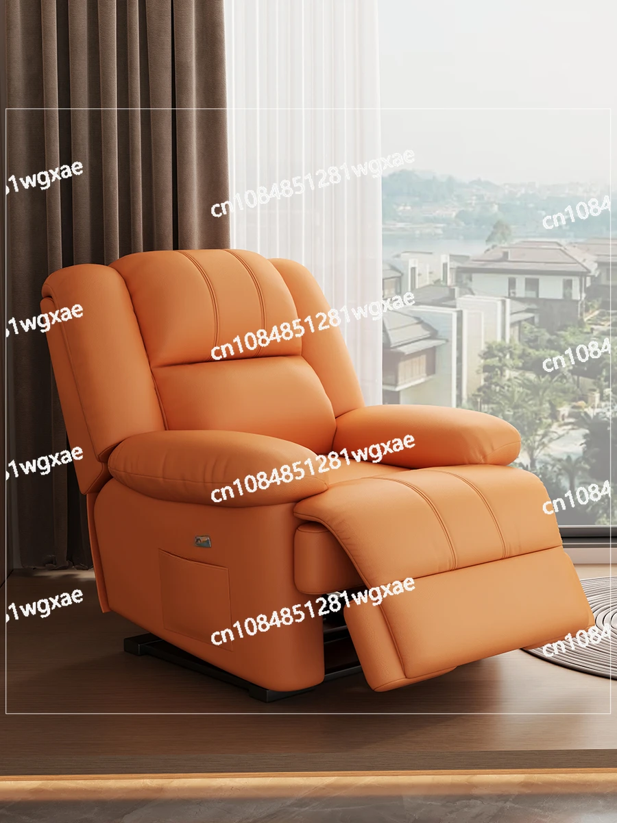 Multifunctional Sofa, Single Electric Massage, Small-sized Rocking and Rotating Nail Beauty Lounge Chair in Living Room.