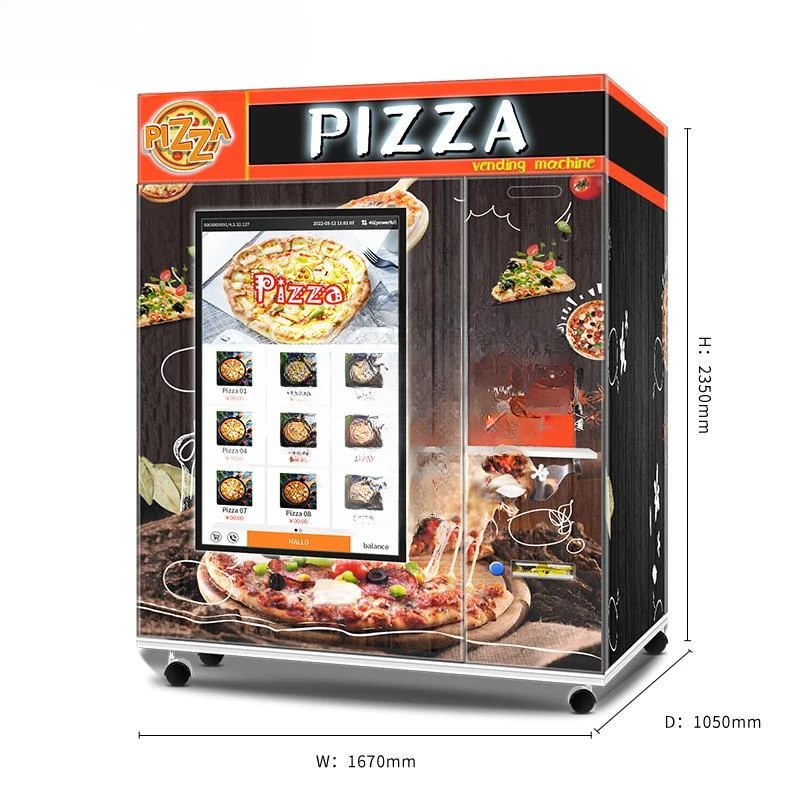 Let Pizza Vending Machine With Heating And Baking System Pizza Vending Machine Full Automatic