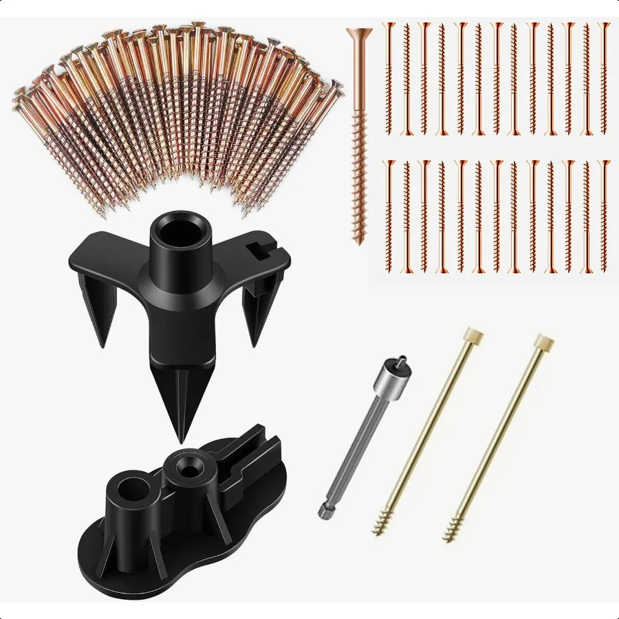 Eliminate Squeaky Noise Floor Repair Kit with 5 Tools and 50 Screws for Wood Floors Eliminate Squeaks Under Carpeted Floors Har
