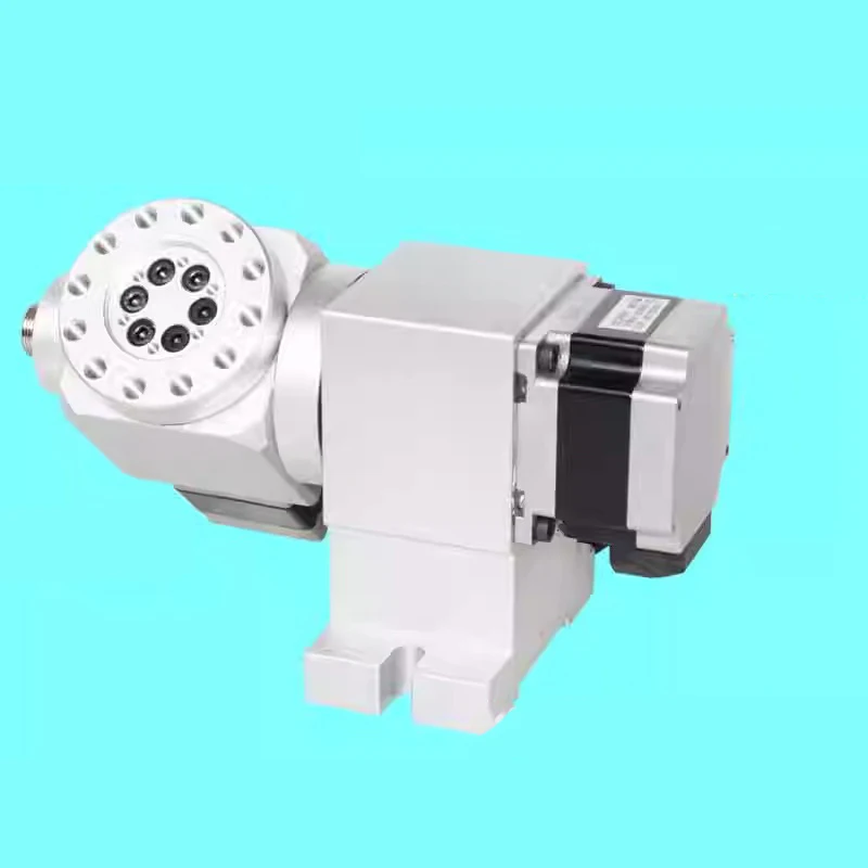 CNC 4th Fourth 5th Fifth A B Rotary axis Harmonic drive reducer dividing head Speed ratio 50:1 CNC dividing head