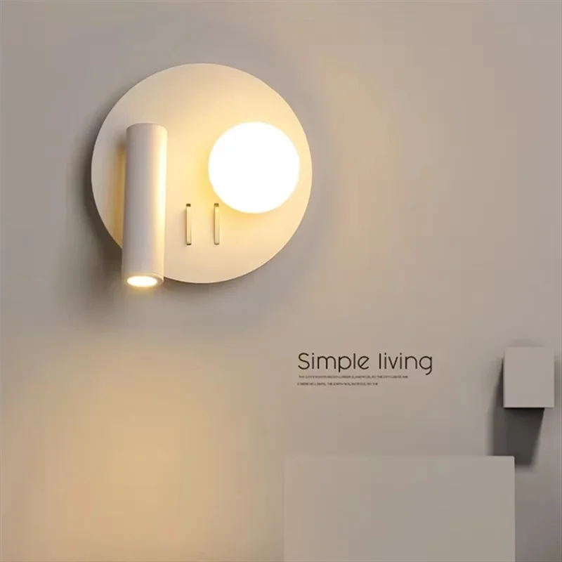 

RALCA-Adjustable White Wall Lamp Ideal For Hotel Bedroom, Bedside Ideal For Hotel Bedroom, Bedside
