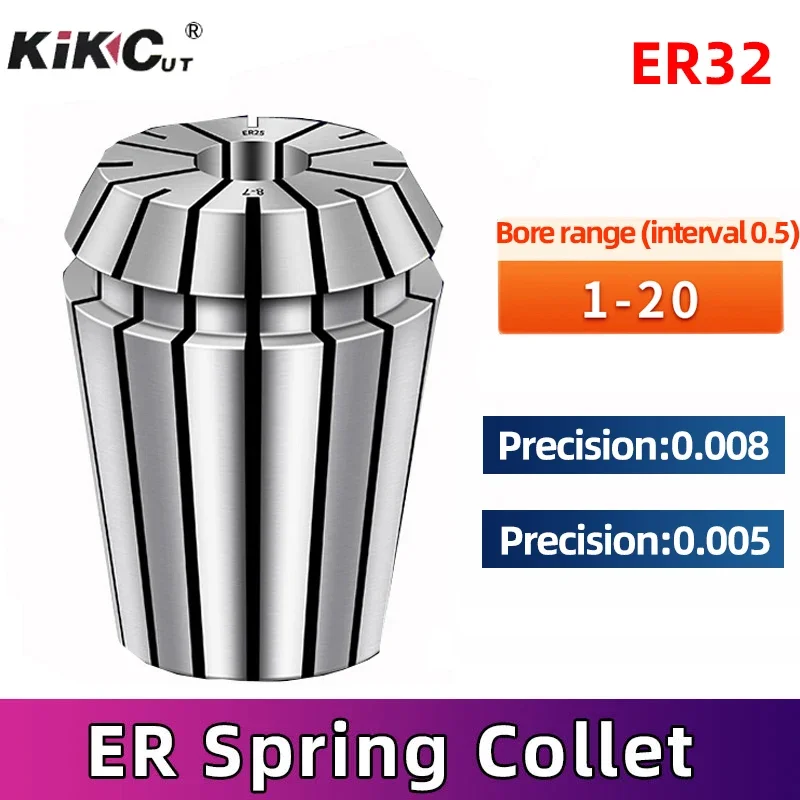 

High Precision ER32 Collet Chuck Engraving Machine Chuck Extension Rod CNC Tool Holder Elastic Spring Chuck