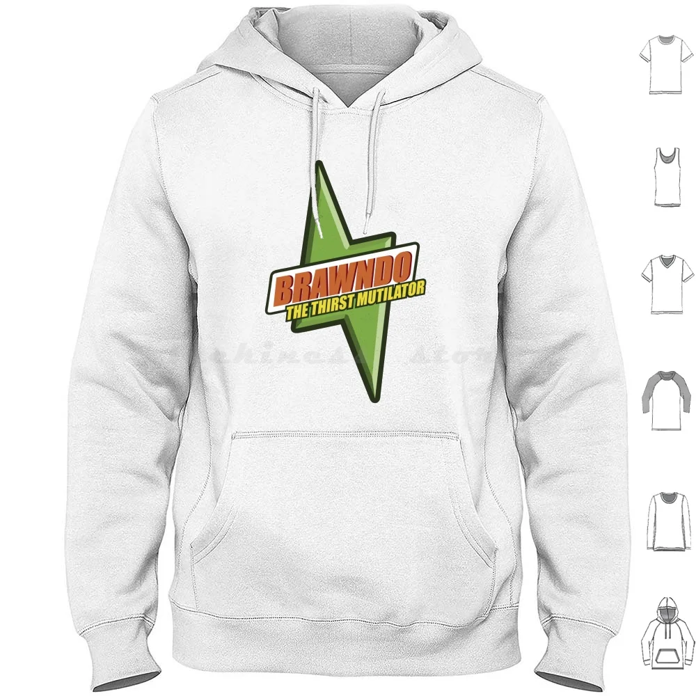 Brawndo-The Thirst Mutilator Hoodies Long Sleeve Brawndo Idiocracy Logo Movie Company Its Got Electrolytes Funny Cute