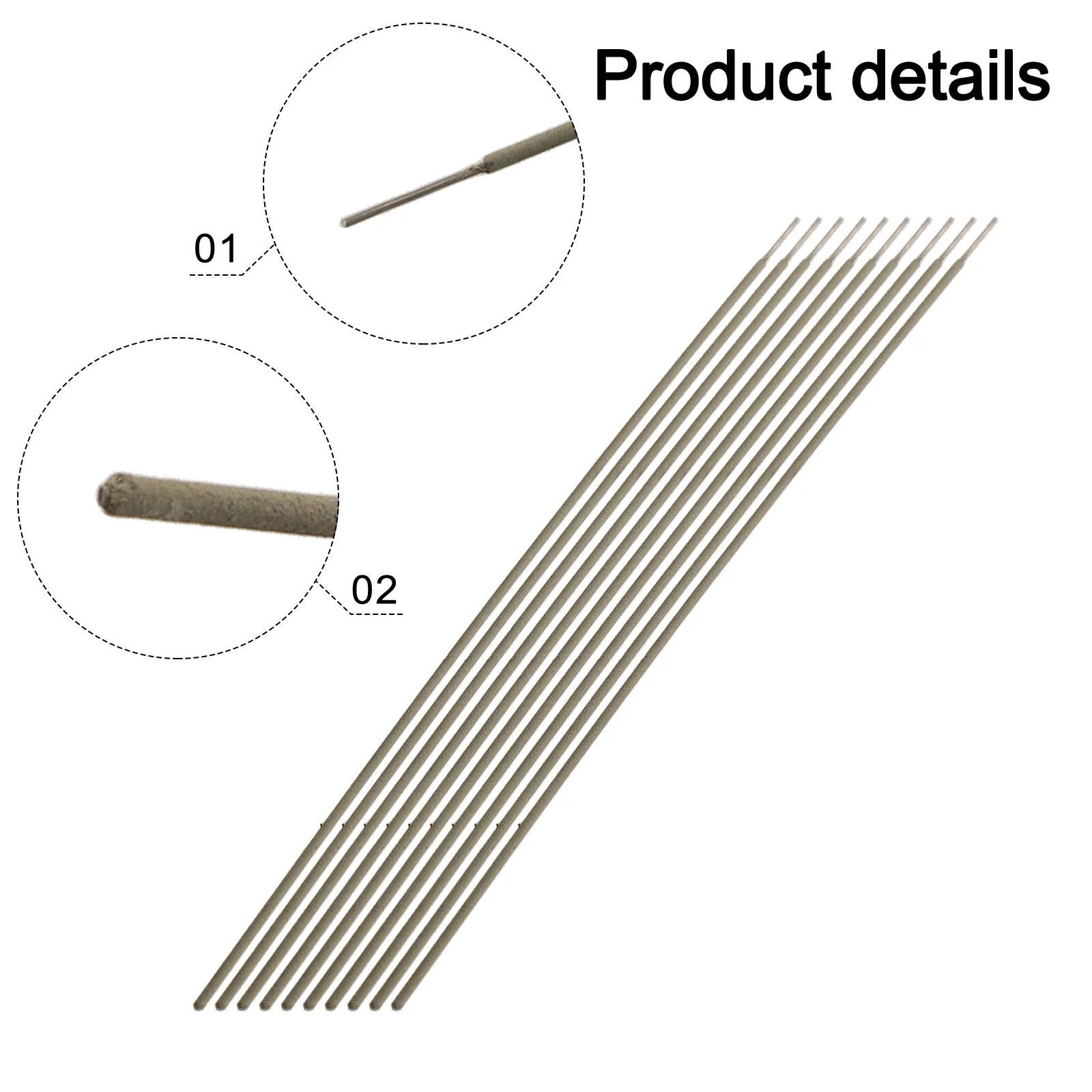 10PCS Stainless Steel Welding Rod E309L16 for Welding Stainless Steel and Carbon Steel with Reduced Carbon Content