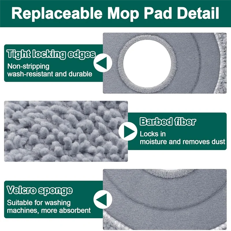 KEOL-Wischpad für Roborock Q Revo, Qrevo Maxv, Qrevo S, Qrevo Pro, Qrevo Slim, P10, P10S, V20, P10S Pure, P20 Pro Staubsaugerzubehör