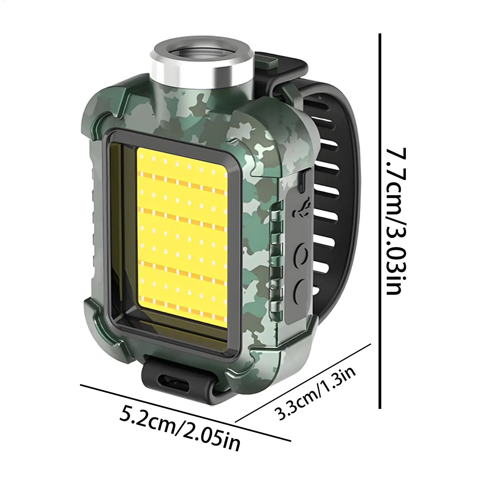 Handgelenk Licht 1000 mAh Mit Handgelenk Strap Lauf Taschenlampe Lampe Tragbare Sicherheit Für Auto Arbeit Wandern Angeln Wandern Camping