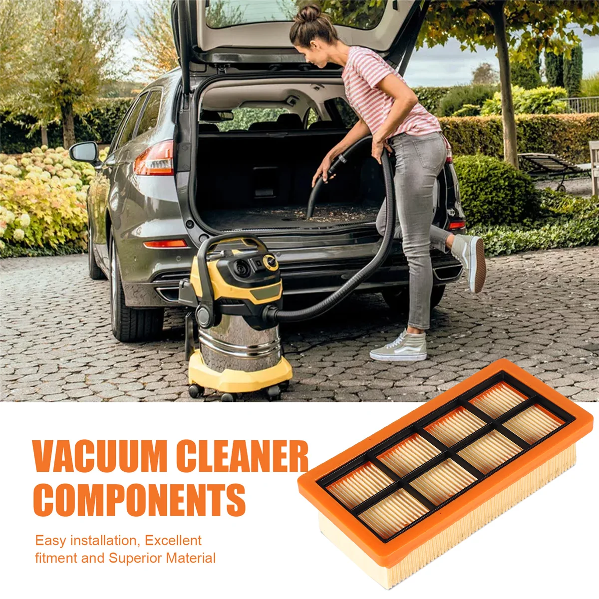 Фильтр 6.415-953.0 для Karcher AD 2, AD 3.000, AD3.200, AD3 Premium Fireplace, AD 4 Premium Robotic Vacuum Cleaner Part-Furlan