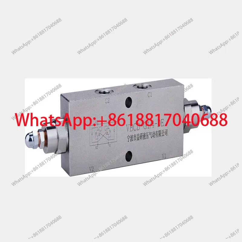 Bidirectional Balance Valve, Cylinder Lock, Manual, Adjustable VBCD-G3/8-DEA