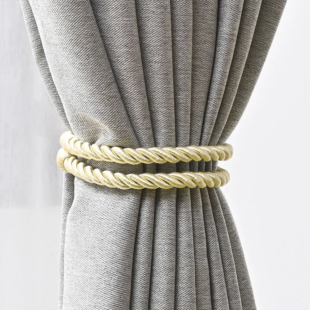 4 pçs cortina de janela holdback corda prático sala de jantar banheiro decorativo amarrando acessórios