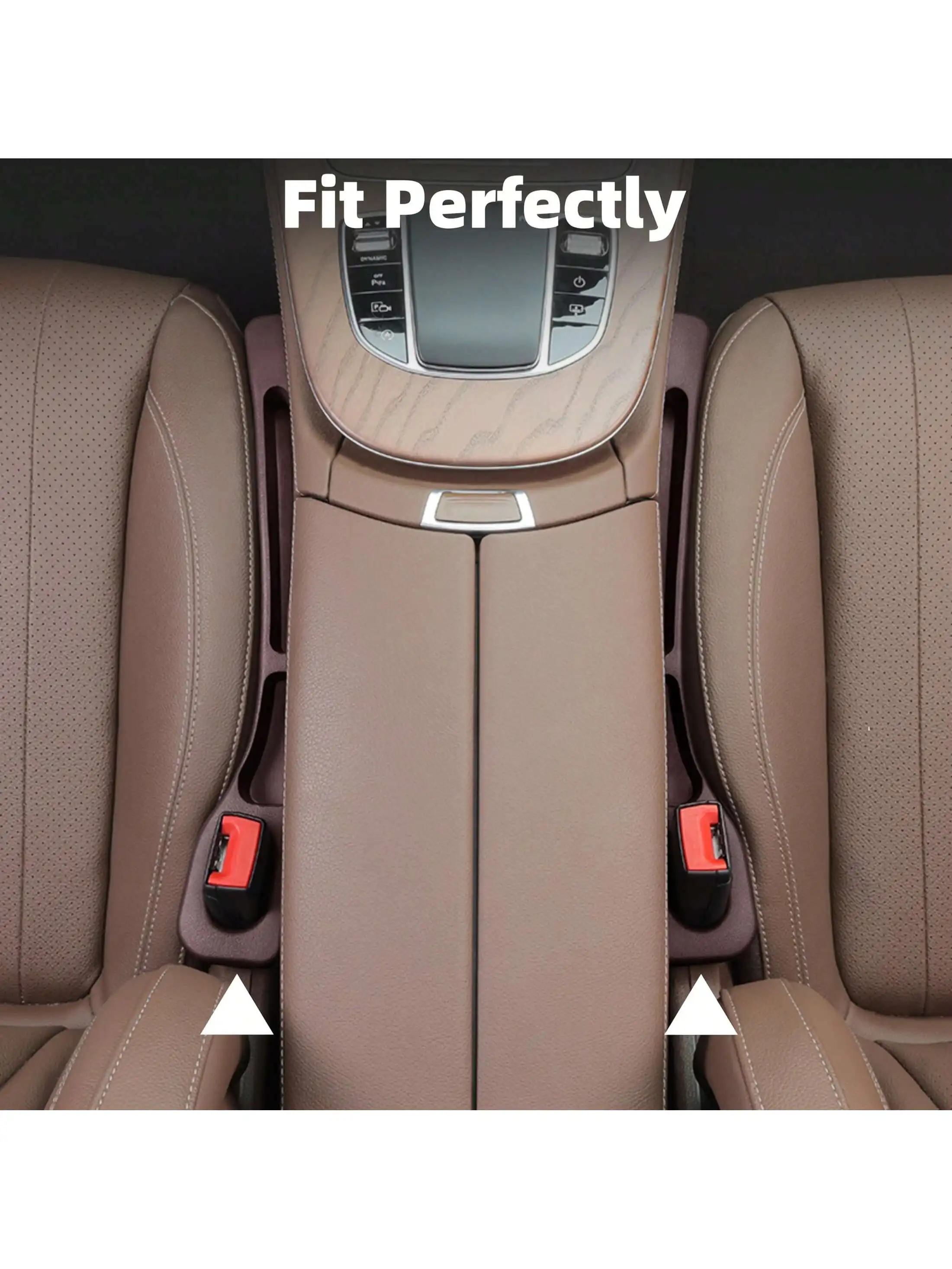 قطعتان من منظم مقاعد السيارة الفاخر مع فتحات مزدوجة - مادة EVA مانعة للتسرب للمفاتيح والهواتف والمزيد #6