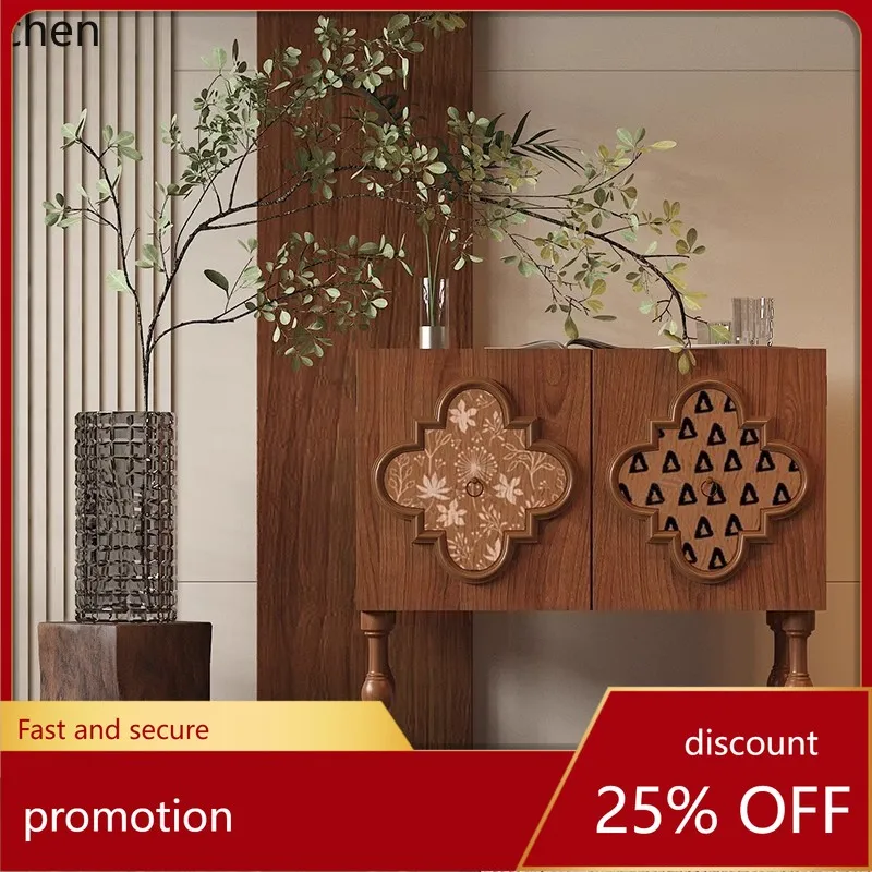 

CZ Vintage Style Solid Wood Entryway Cabinet for Home Living Room Wall-Mounted Retro Storage Cabinet