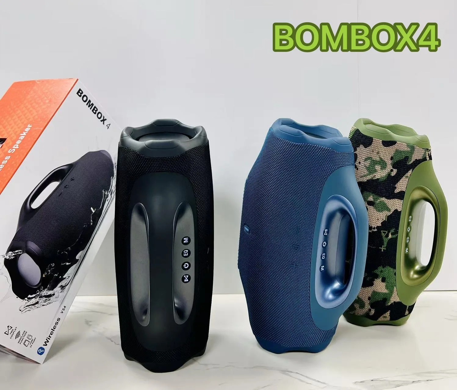 Carry Speaker BOMBOX4 God of War Bluetooth Speaker Outdoor Portable 38W High Power Subwoofer TWS Wireless Speaker