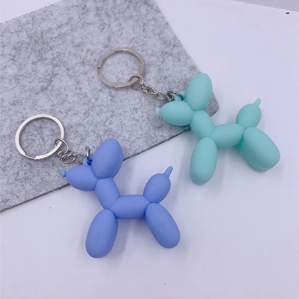 New Creative Cartoon Balloon Dog Keychain Ring Pendant Men And Women Couple Key Chain Bag Pendant Wholesale