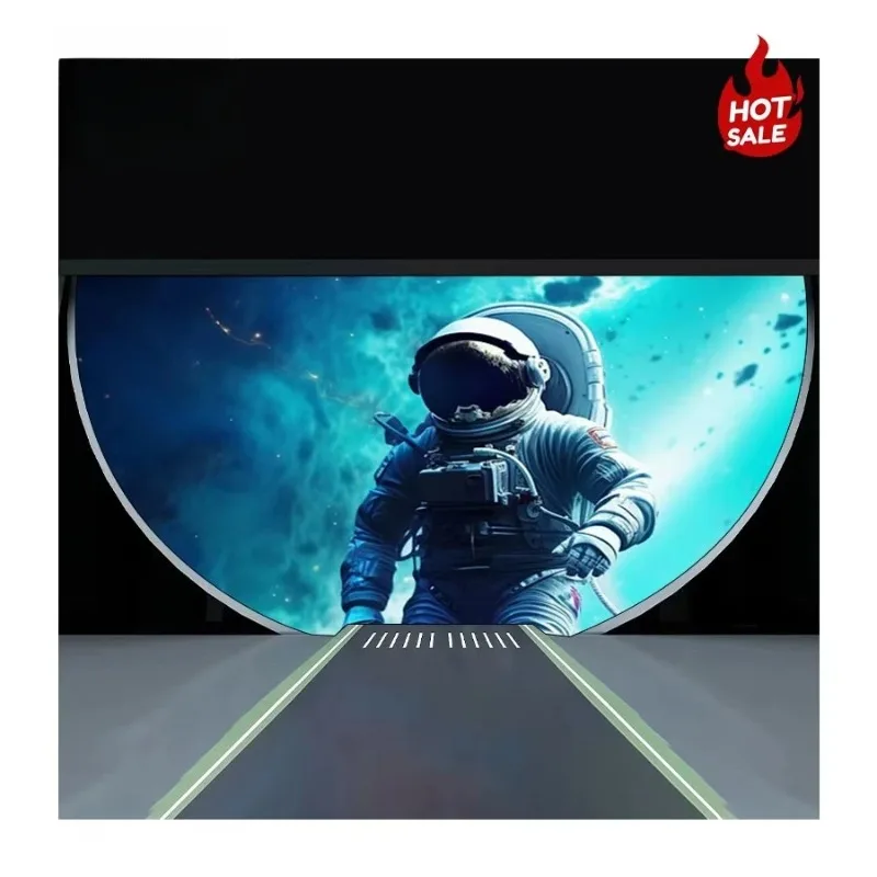Custom Curved P1.25 P1.86 P2.5 Immersive LED Display Screen Full Color HD LED Video Wall Digital Billboard for Science Museum