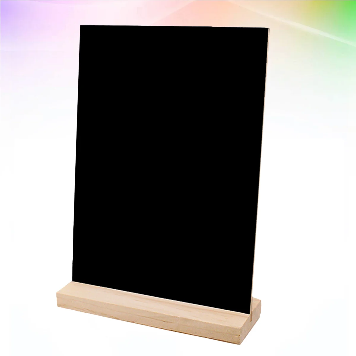 

Office Desk Decorations Chalkboard Brights Classroom Sign Blackboard with Base Stands Wooden