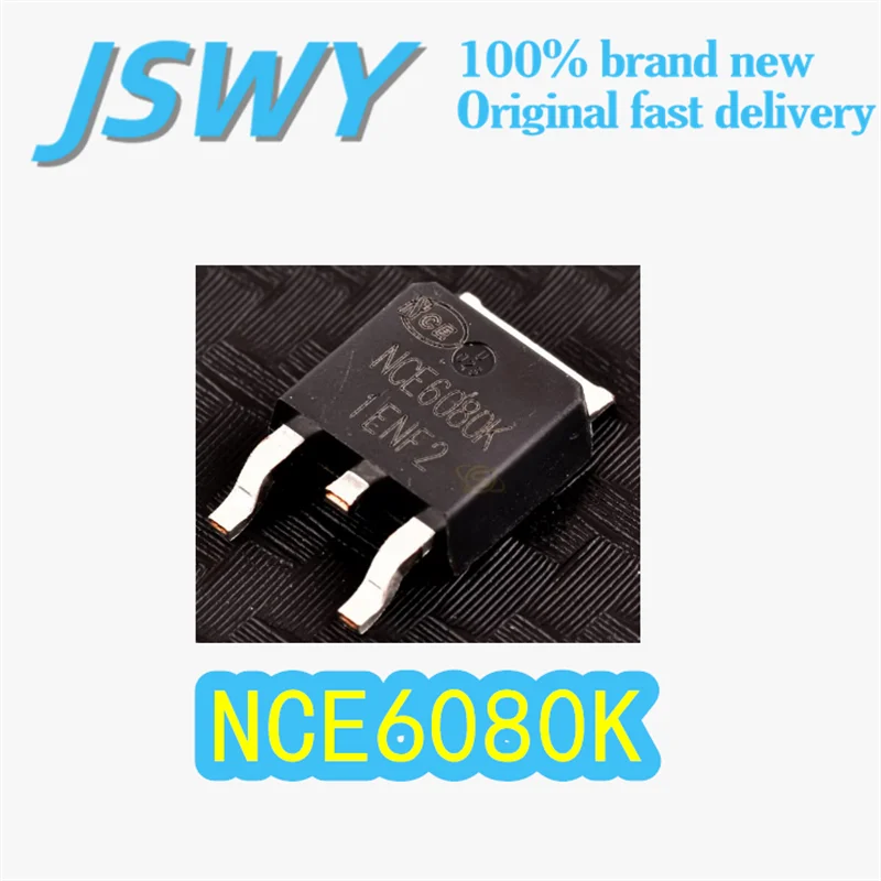 

(10/50 pieces) NCE6080K Original 6080K Package TO-252-2 SMD Package N-Channel MOSFET 60V/80A Low Internal Resistance Electronics