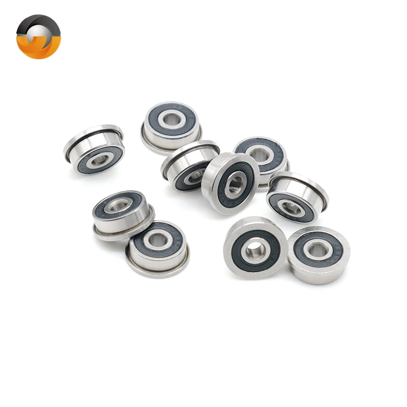 10PCS F623RS Flange Bearing 3x10x4 mm ABEC-7 F623-2RS Ball Bearings For VORON 0 Motion, Use In A/B Drive Units Idlers XY Joint