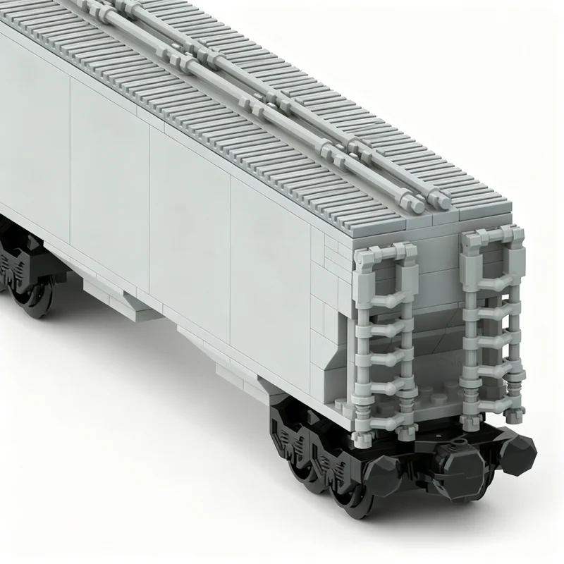 266pcs MOC City Trains Hopper Car Model Building Blocks Construction Assemble DIY Creative Toys Christmas Gifts Idea Education