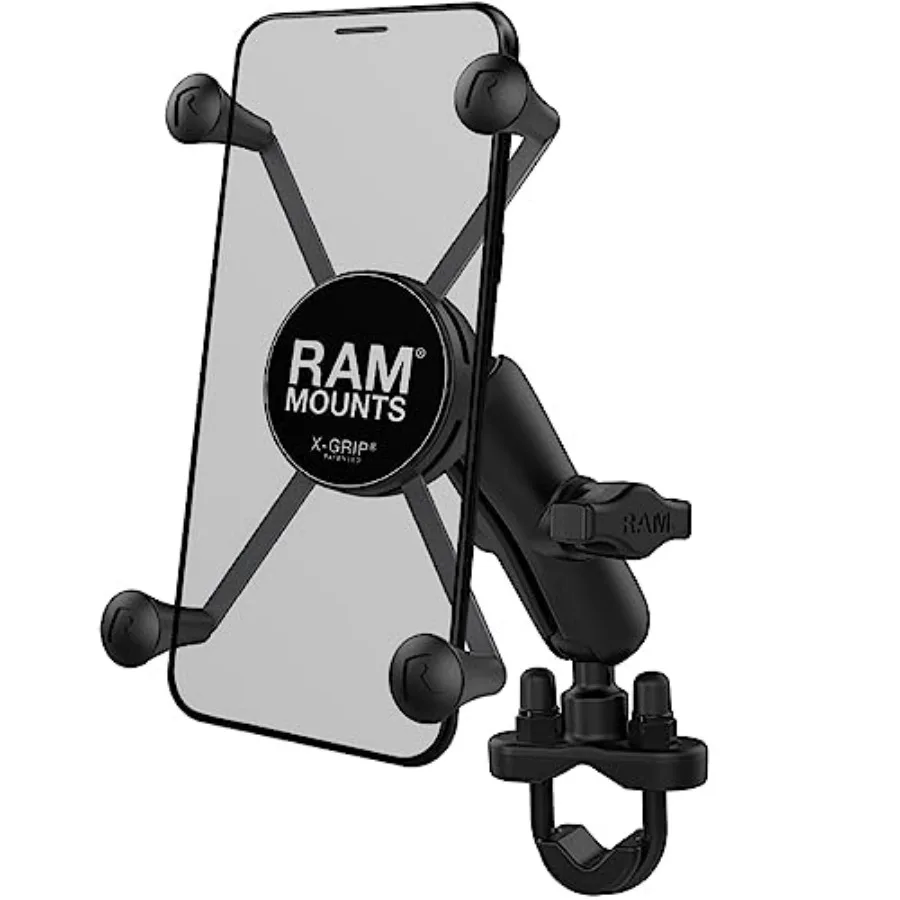 

X-Grip Large Phone Mount with Handlebar U-Bolt Base RAM-B-149Z-A-UN10U with Short Arm for Motorcycle ATV/UTV Bike