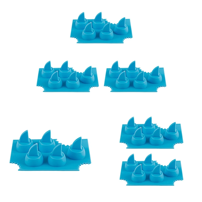 Silicone Sharks Fin Shape Ice Tray For Freezer,Diy Sharks Fin Jello Mould Mold, Sharks Lovers Ice Molds Gift