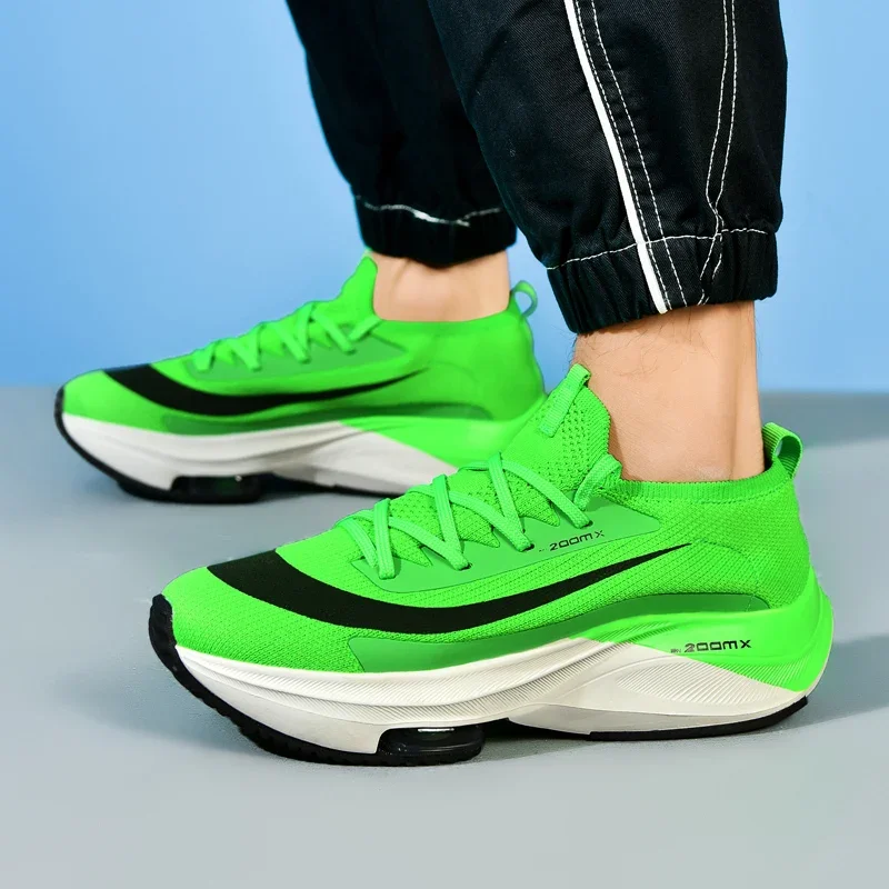 Men Running Shoes Jogging Sneakers Trainer Race Cushioning Outdoor Luxury shoes Mesh Off-road Shoes Breathable Couple Non-Slip image 3