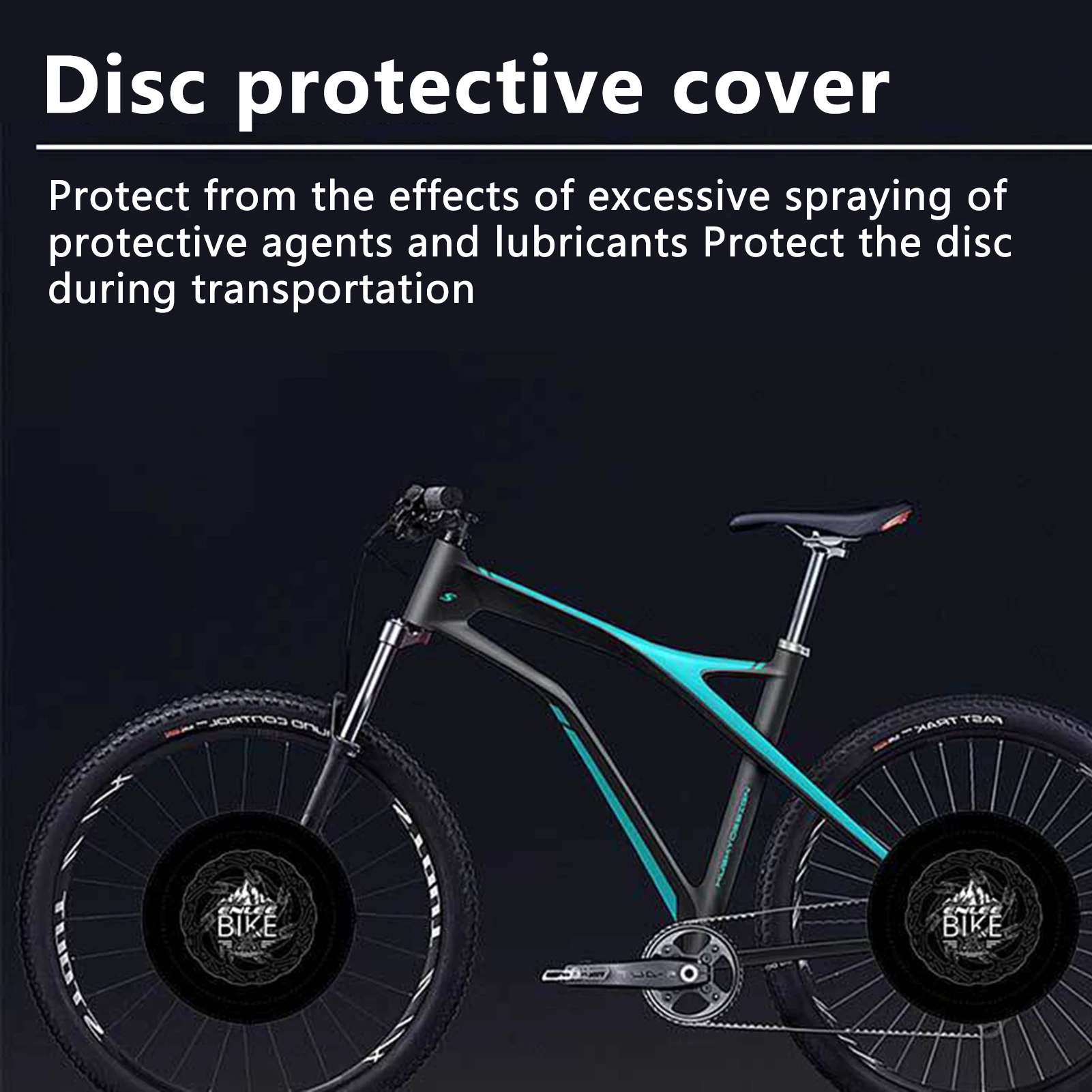 

Universal Bike Disc Brake Protector Impact Resistant Bicycl Cover for Avoid Squeaking & Oil Stains