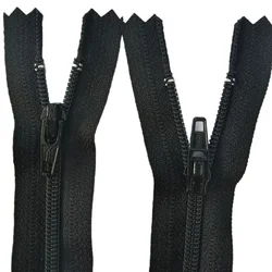 50pcs/Lot Ykk Zipper 3# 15 To 30cm Nylon Coil Close End Black Pocket Pants Bag Tailor Sewing Accessory