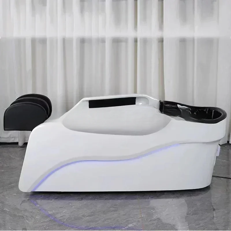 Electric Massage Shampoo Bed Hair Therapy Luxury Beauty Salon Chair Head Spa Washbasin Lavacabezas Beauty Furniture