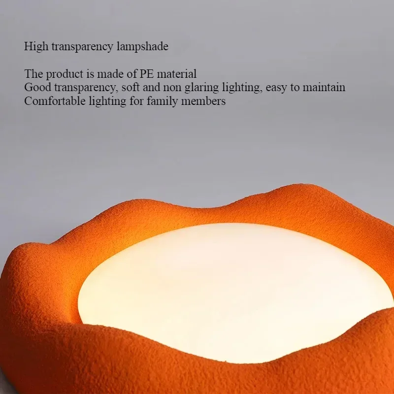 Светодиодный потолочный светильник в скандинавском стиле Wabbi кремового цвета, современный стиль, креативный минималистичный светильник для гостиной, столовой, спальни