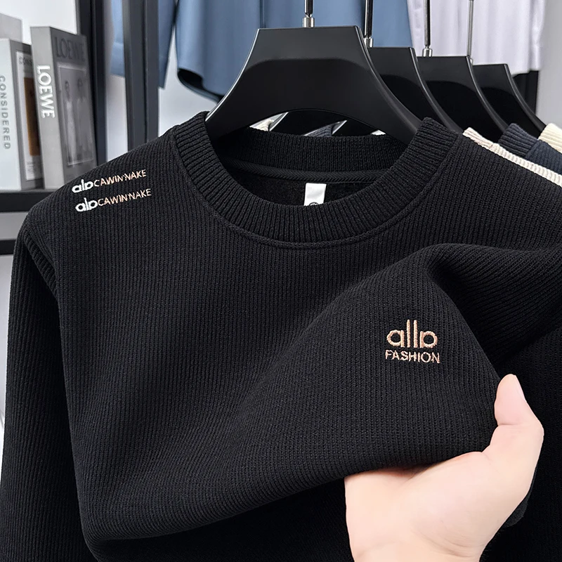 

Осень-зима 2025: толстый флисовый пуловер, теплая повседневная модная толстовка с капюшоном, базовый свитер