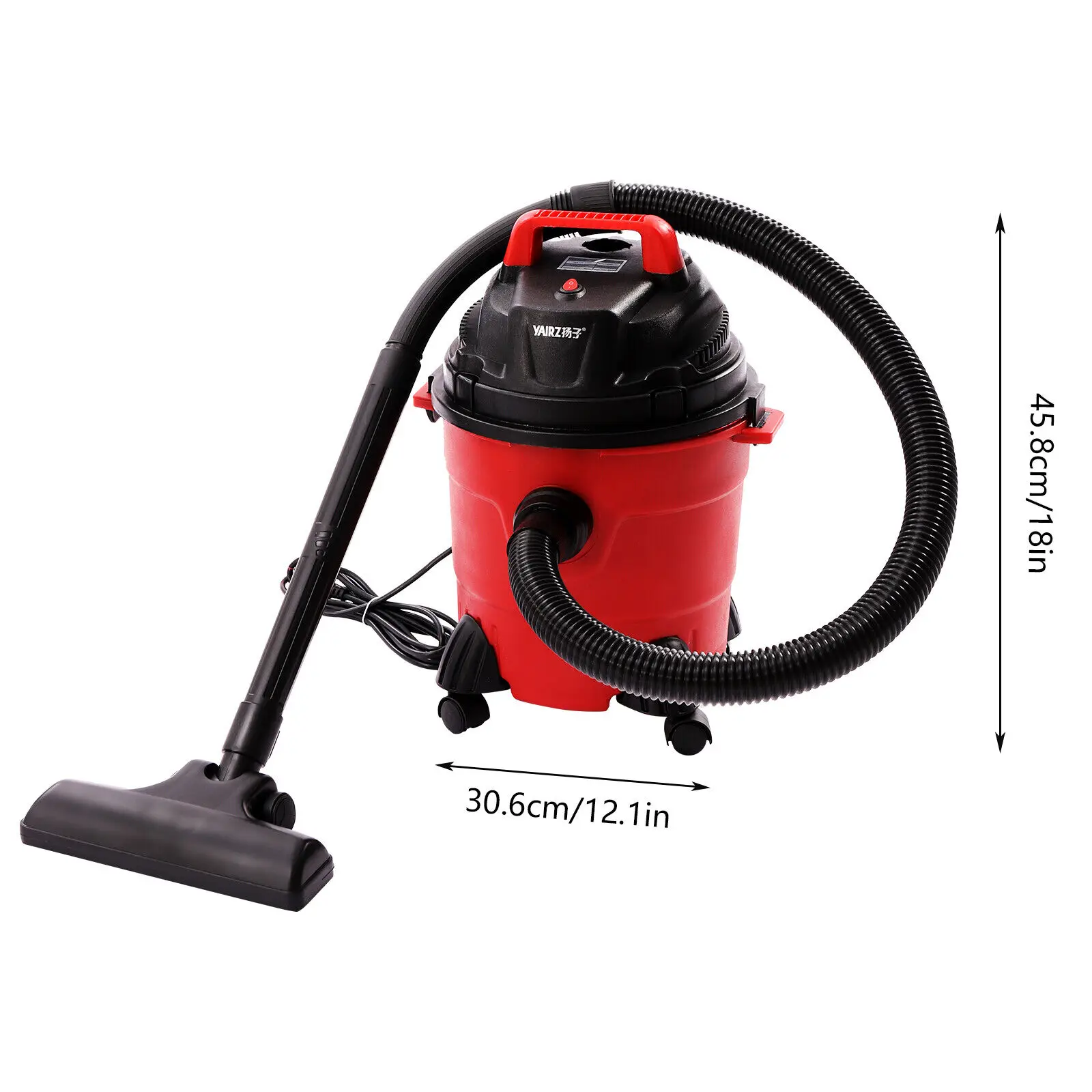1000W 4 Gallon Vacuum Cleaner Portable Wet Dry Cleaner For Home Garage Cleaning
