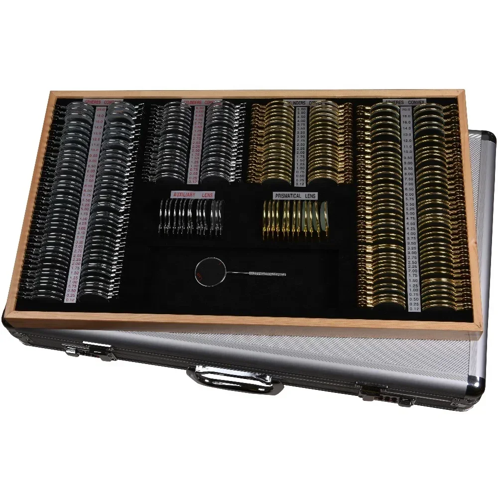 Optometric Equipment Auto Lensmeter and Premium 266 Pieces Trial Lens Set for Optical Shop