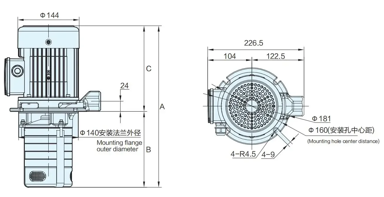 BAOTN ondergedompeld verticale meertraps centrifugaalpomp CNC koelvloeistofpompen snijvloeistof cnc hydraulische pomp