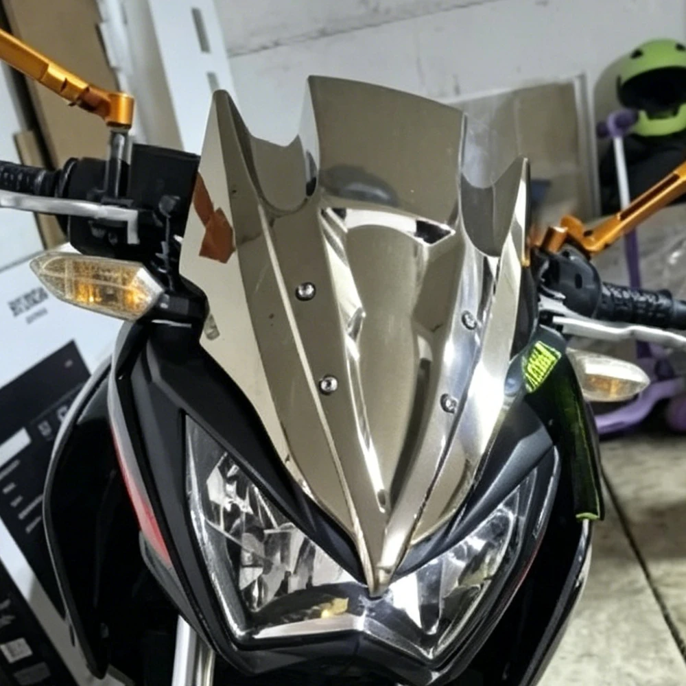 Motorcycle For Kawasaki Z250 Z300 2013 2014 2015 2016 2017 2018 Wind Deflector Double Bubble Windshield Windscreen Z 250 300