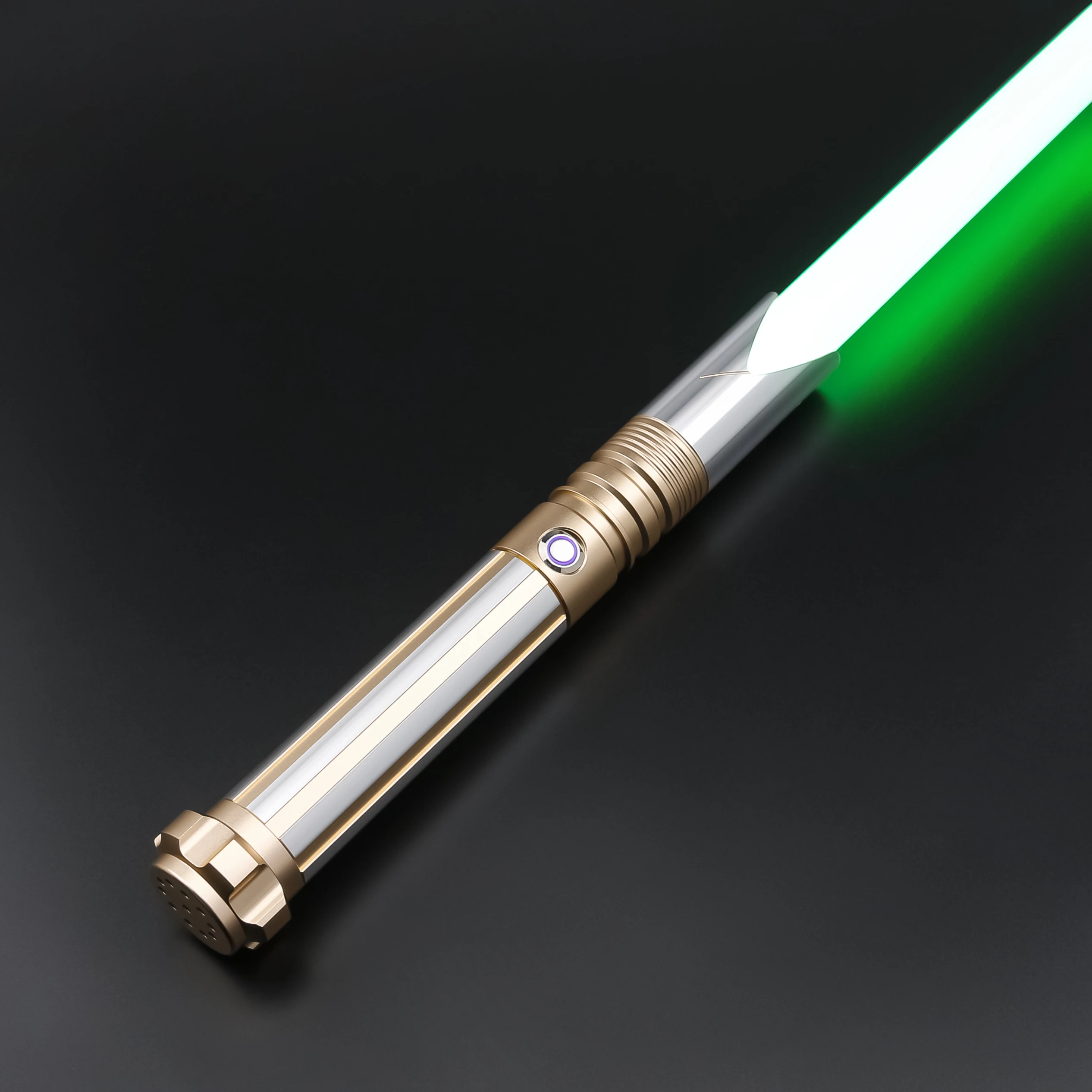 TXQSABER Lightsaber RGB Smooth Swing Heavy Dueling Metal Hilt 56cm Blade Blaster Yoda Jedi Cosplay Children Toys Laser Sword