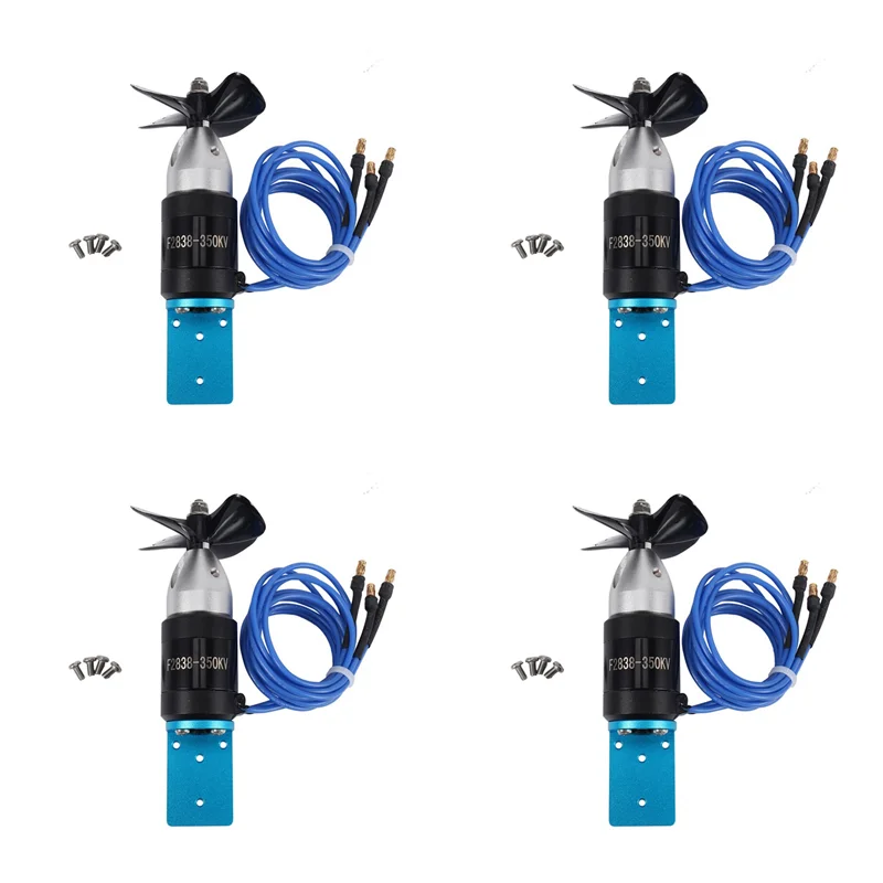 

【Sleek Design】4X IPX8 Waterproof Underwater Thruster 2838 350KV 2.4KG Thrust Brushless Motor With 55Mm 60Mm Propeller For ROV RC
