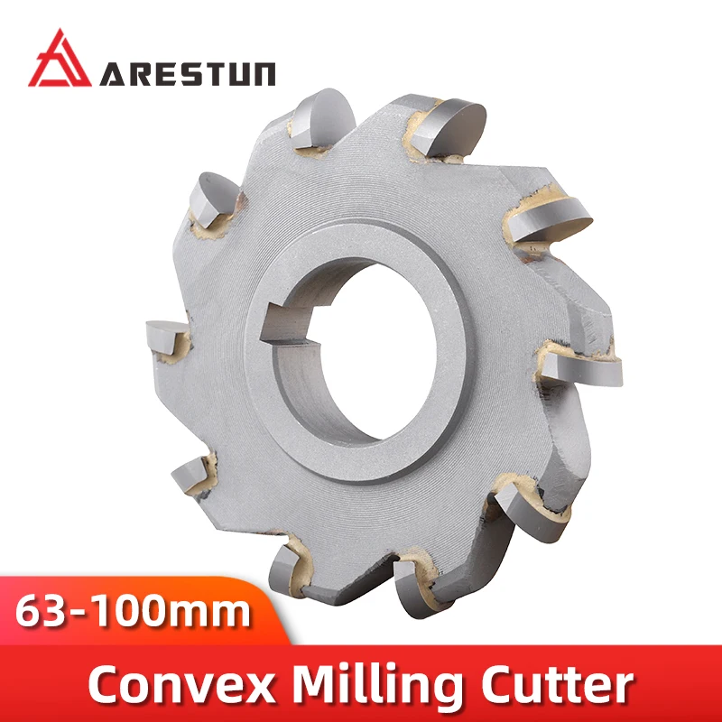 R3 R4 R5 Convex semicircular R milling cutter with carbide arc milling cutter spline circular groove forming milling cutter head