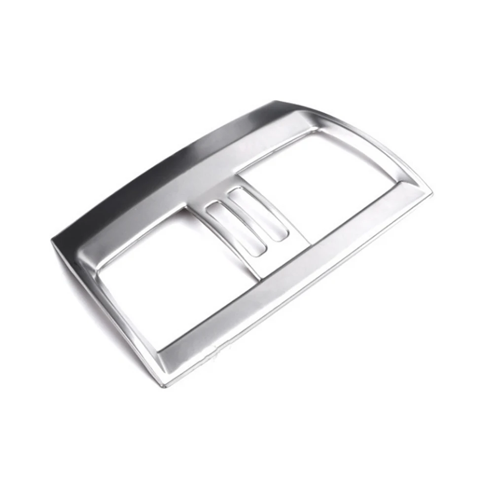 Car Armrest Box Rear Seat AC Air Condition Vent Outlet Cover Trim For BMW X5 F15 F85 X6 F16 F86 Stainless Steel Interior Sticker 6