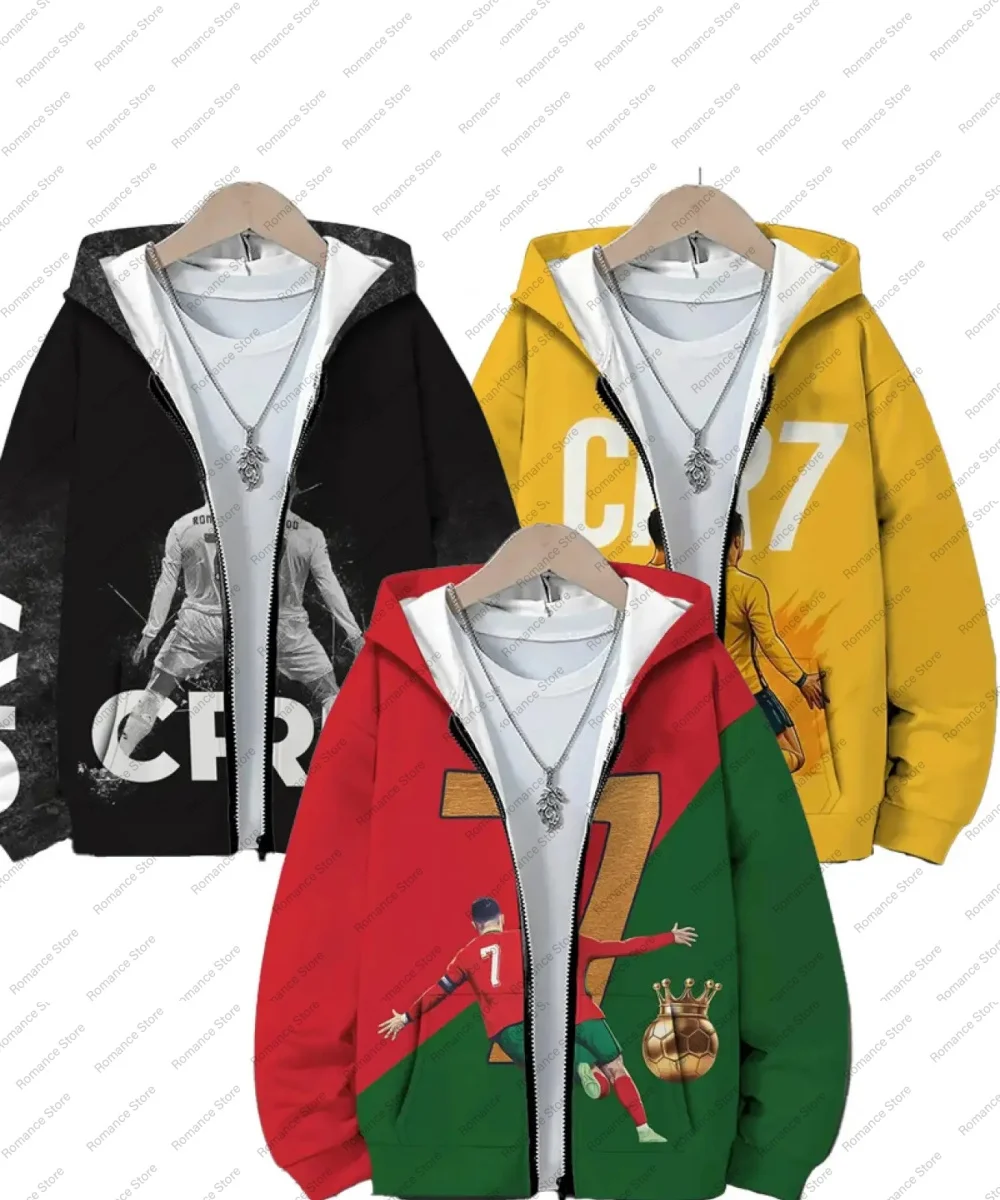 

Men's Hoodies zip up hooded sweatshirt jacket for boys suitable for football birthday parties and casual wear Women's Hoodie