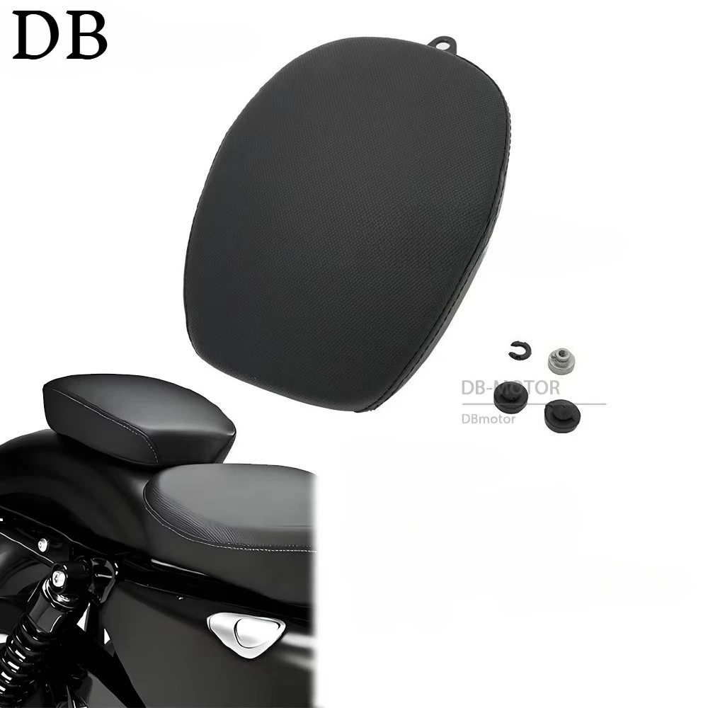 

Motorcycle Accessories Black Rear Passenger Seat Pillion Cushion PU Leather For Harley Sportster XL883 1200 48 72 2010 - 2015