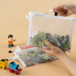 1-3PCS Lagerung Tasche Mesh ZipperToy Baustein Puzzle Sub-paket Kinder Partikel Zipper Transparent Finishing Lagerung