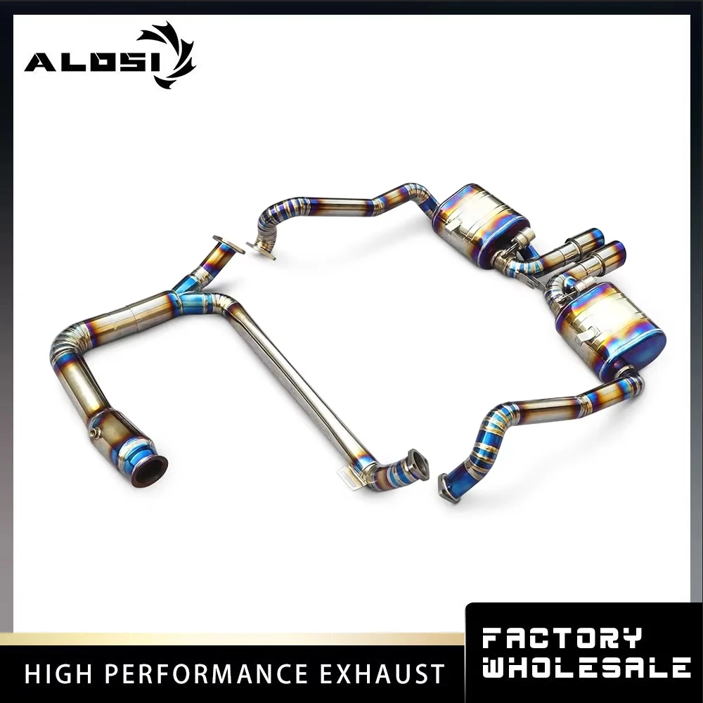 

For Porsche 718 Boxster/Cayman 2.0T 2016-2023 Titanium Valve Catback Exhaust Modified High Performance Exhaust