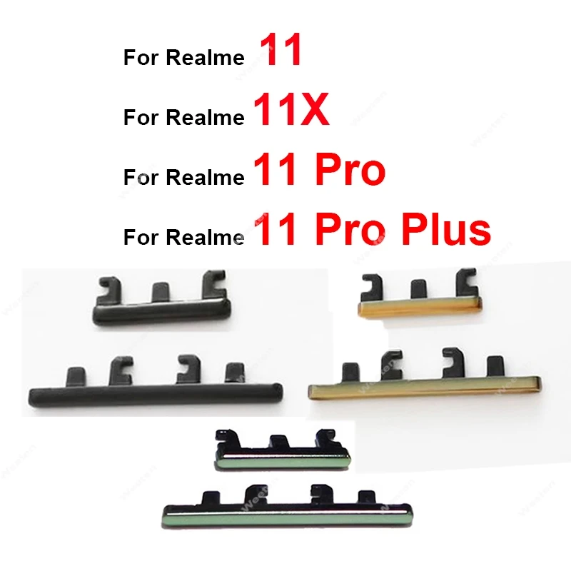 Power Volume Buttons For Realme 11 11X Pro 11Pro Plus 5G Power Volume Buttons Power Volume Button Side Key Flex Cable Parts