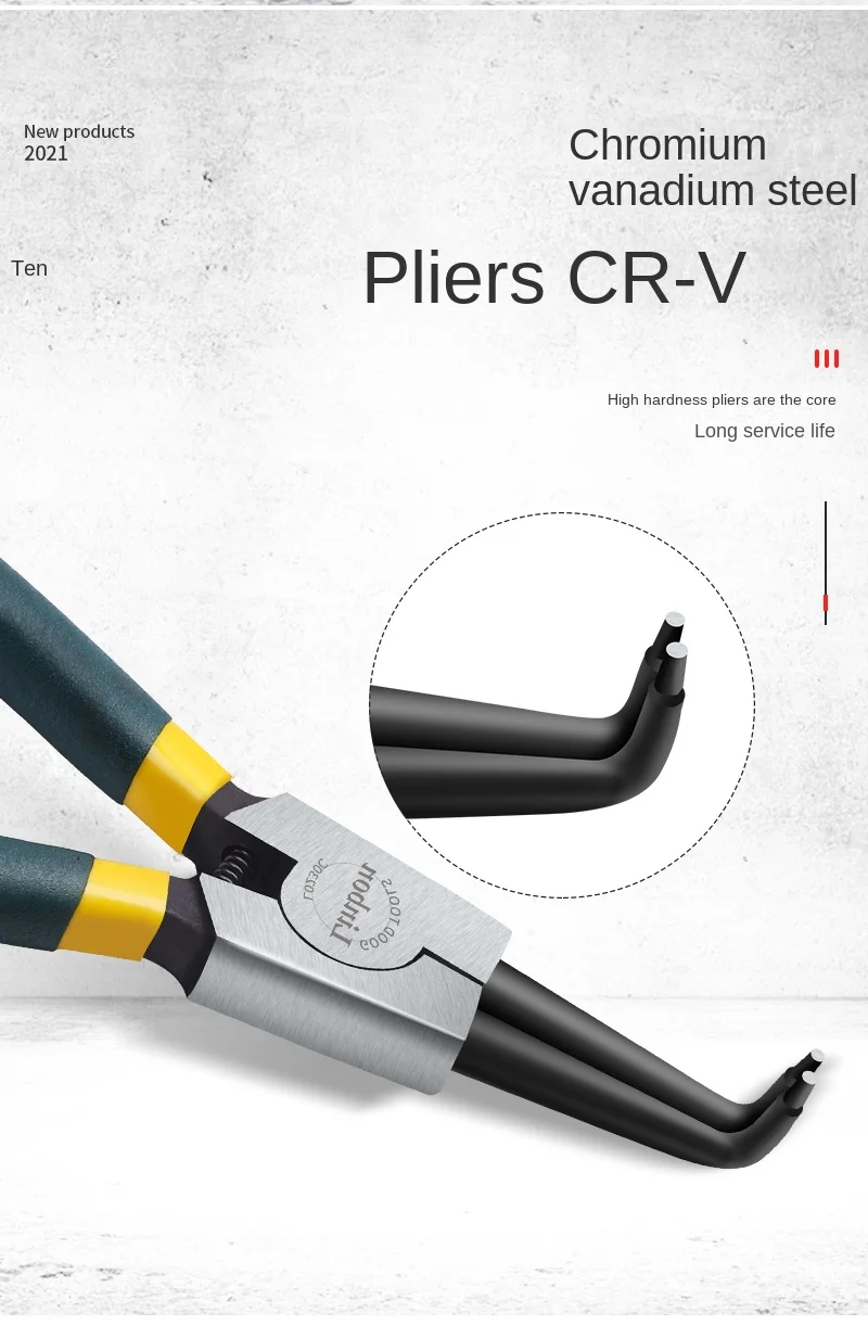كماشة لينبون صغيرة الدائرة الداخلية الخارجية حلقة مزيل أداة التثبيت مستقيم/منحني الفك تلميح الدقة الربيع تحميل أداة #6