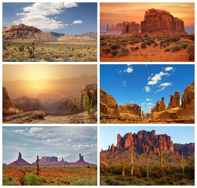 

Laeacco West Desert Scenery Photography Background Western Monument Valley National Park Nature Scenery Adults Portrait Backdrop