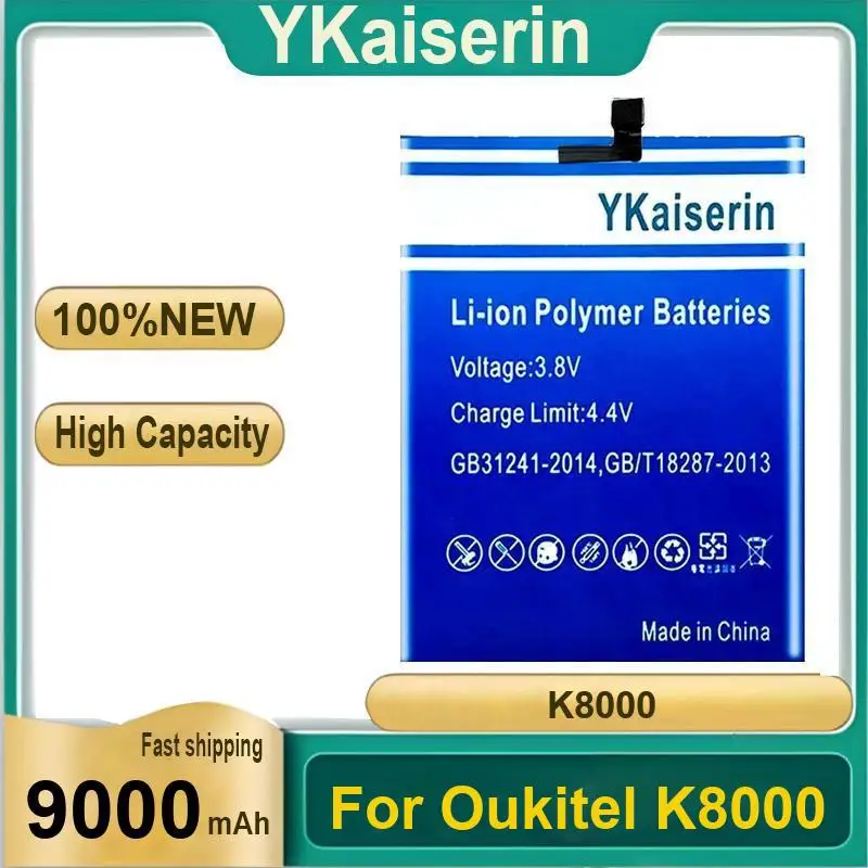 

Fast Shipping For Oukitel K8000 Long Lasting Mobile Phone Battery 9000Mah