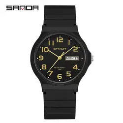 Sanda 6060 Calendar Electronic Quartz Watch Outdoor Waterproof Leisure Creative Boys and Girls Students Watch Kid Children Clock