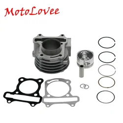 Motolovee-スクーター用の大きなボアキット,ピストンリングのセット,39mm,44mm,47mm,50mm,139qmb,gy6 50 60 80 100 cc