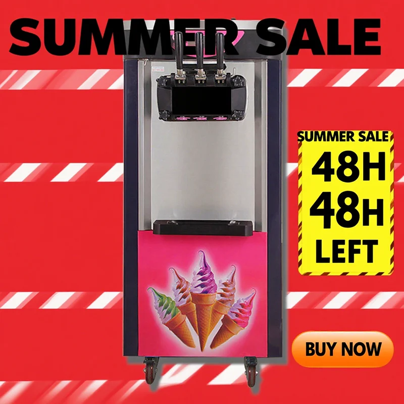 Best-Selling High Quality Stainless Steel Automatic Commercial   Vertical Three Flavor Ice Cream Dispenser Machine